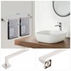 Itopfox 5 Piece Bathroom Hardware Set Matte Black 24 Inch Towel Rod Towel Ring Toilet Paper Holder 2 Robe Hooks Stainless Steel - 4 of 4