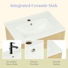 Mshliw 20" Bathroom Vanity with Sink, Soft Closing Door, Storage Rack & Adjustable Shelves for Bathroom Organization - 4 of 4