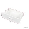 SEVOBAL Dressers Hair Vanity Desk with Drawers and Multi Layer Storage for Modern Bedroom or Salon, White, 39.76"*13.19"*66.93" - 3 of 4