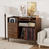 ORRD Record Player Stand with Adjustable Shelves for 350+ Vinyls, Mid-Century Media Console with Speaker Shelf & Drawers - 2 of 4