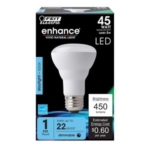 Feit Electric Enhance R20 E26 (Medium) LED Bulb Daylight 45 Watt Equivalence 1 pk - 1 of 1