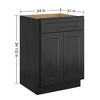 LOVMOR 24"W*21"D*34.5"H in Plywood Soft-Close Bath Vanity Cabinet without Top for Kitchen, Bathroom, Living Room - 3 of 3