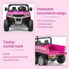 24V Electric Ride On Dump Truck for Kids, 4x75W Motors, 7AH Battery, Remote Control, LED Lights, Music, Cargo Bed - 3 of 4
