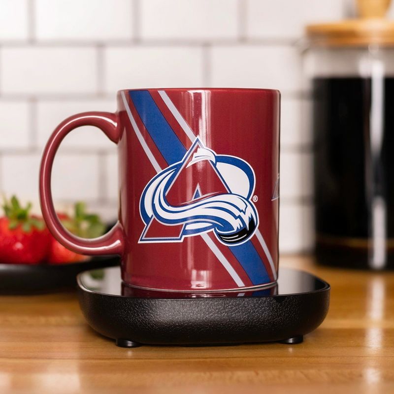 Uncanny Brands NHL Colorado Avalanche Logo Mug Warmer Set, 4 of 6