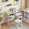 Safstar Kids Desk and Chair Set with Storage Drawer and Hutch, Student Writing Desk Set - 3 of 4