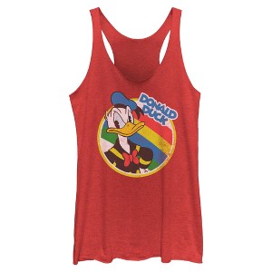Womens Mickey & Friends Serious Donald Duck Racerback Tank - 1 of 4