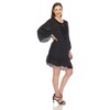 Women's Sheer Crochet Knee Length Cover Up Dress - White Mark - 2 of 4