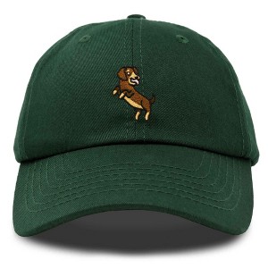 Dalix Dachshund Embroidered Cotton Dad Hat Casual Adjustable Baseball Cap for Dog Lovers Womens - 1 of 4