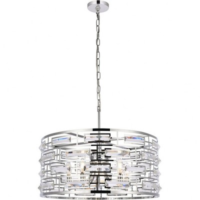 Elegant Lighting Kennedy 5 - Light Pendant in  Chrome