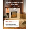 VEVOR Fireplace TV Stand, for TVs up to 50 inch, Farmhouse Entertainment Center with 18 inch Fireplace, White - 4 of 4