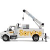 Kenworth T380 Auto-Crane Titan 85 Truck with Miller EnPak White "Transport Series" 1/50 Scale Diecast Model by Diecast Masters - 3 of 4
