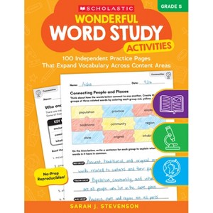 Wonderful Word Study Activities: Grade 5: 100 Independent Practice Pages That Expand Vocabulary Across Content Areas - by  Maria L Chang (Paperback) - 1 of 1