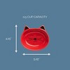Park Life Designs 1c Oscar Dishes Cat Bowl - Red - 3 of 4