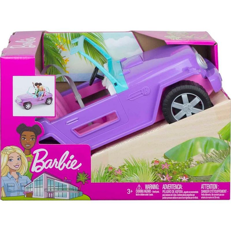 Barbie Toy Car, Purple Off-Road Vehicle, 1 of 2