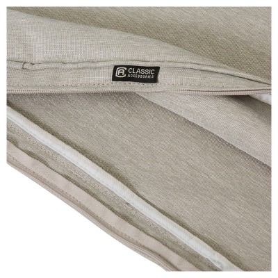 Heather Grey Montlake FadeSafe 42" Patio Bench Cushion
