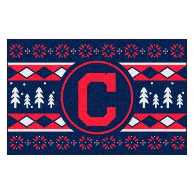 MLB Cleveland Indians 19"x30" Holiday Sweater Rug