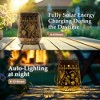 9.4“ Solar Metal Conical Lanterns Outdoor Decor Waterproof, Hummingbird Hanging Gifts, Ideal Decoration for Patio - 2 of 4
