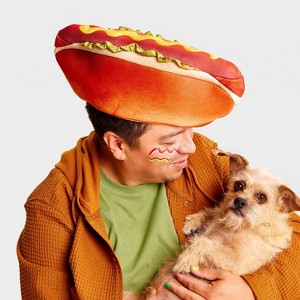 Adult Hot Dog Hat Costume Headwear - Hyde and EEK! Boutique™ - 1 of 3