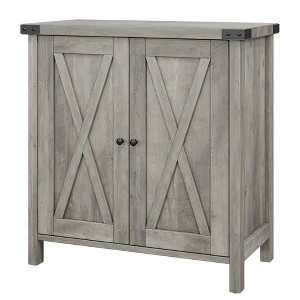 WhizMax Farmhouse Sideboard Buffet Cabinet, Small Storage Cabinet with 2 Doors and Adjustable Shelves - 1 of 4