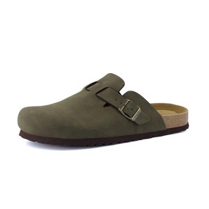 CUSHIONAIRE Haze Mens Clogs | Comfortable Slip-On Clogs for Men with Arch Support and Cork Suede Footbed | Perfect Potato Shoes for Indoor&Outdoor Use - 1 of 4