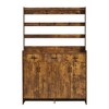 RISOKEYS 51.2''Minimalist Four-Door Shoe Cabinet with Coat Rack,3 Drawers & 8 Shelves,Metal hooks and handles for Hallway,Entryway, - 4 of 4
