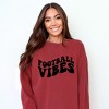 Simply Sage Market Retro Football Vibes Garment Dyed Sweatshirt - 2 of 4