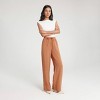 Women's Pull-On Linen Like Straight Leg Pants - A New Day™ - 2 of 4
