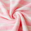 Cotton Cable Knit Stripe Baby Blanket, Super Soft Toddler Blanket, 30 × 40 Inches - NTBAY - 3 of 4