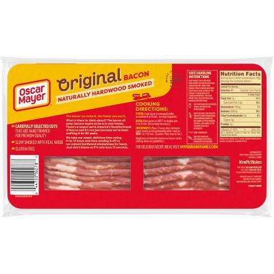 Oscar Mayer Original Naturally Hardwood Smoked Bacon - 12oz