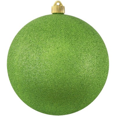 Christmas by Krebs Lime Green Shatterproof Glitter Christmas Ball Ornament 8" (200mm)