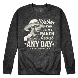 Men's - Yellowstone - Walker Ranch Hand Graphic Fleece Sweatshirt - 1 of 4