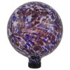 Northlight Outdoor Garden Swirled Gazing Ball - 10" - Purple and White - 4 of 4