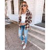 Imily Bela Classic Plaid Shirt for Women Soft Long Sleeve Casual Blouse Tops - 3 of 4