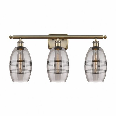 Vaz - 3 Light Bath Vanity In Industrial Style-9.13 Inches Tall and 25.88 Inches Wide