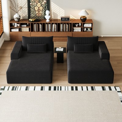NicBex Couches for Living Room 102" Oversized Sectional Lounge Chaise Flexible Combinations Cloud Plush Loveseat with Reclining Sofa Bed, Grey