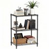 ORRD 450 lbs Wire storage shelving - 3-Tier steel Organizer Rack for Home, Kitchen, office.Grey (11.8' D x 17.7"W x 26.4" H) - 2 of 4