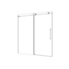 NicBex Shower Door 76"H Frameless 1 Fixed and 1 Shifted Shower Doors 304 Stainless Steel with Adjustable Soft Closing Function, Brushed Nickel - 4 of 4