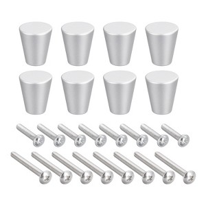 Unique Bargains Aluminum Alloy Decorative Wardrobe Cabinet Knobs 8 Pcs - 1 of 4
