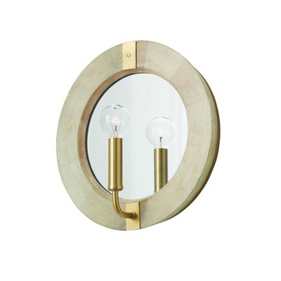 Capital Lighting Finn 1 - Light Wall Light in  White Wash/Matte Brass