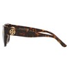 Tory Burch CLASSIC TY 7167U 172813 Womens Rectangle Sunglasses Dark Tortoise 53mm - 3 of 3