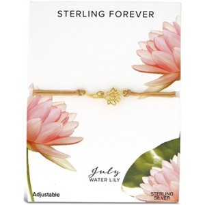 SHINE by Sterling Forever Sterling Silver Birth Flower Bolo Bracelet - 1 of 2