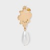 Gala Pearl Drop Earrings - A New Day™ Pearl/Gold - 2 of 3