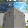 GustoWave Outdoor Portable Storage Shed, Carport Tent for Motorcycle, Bike - 4 of 4
