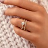 Hollywood Sensation Lumina Luxurious Ring with Princess-Cut AAAAA Cubic Zirconia - 2 of 3