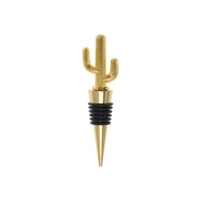 Unique Bargains Bottle Stoppers Cactus Aluminum Alloy PTR 4.17"x1.14"x0.79" 1 Pc