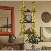 Aoibox 3-Tier Macrame Wall Hanging Shelves with Artificial Ivy Leaves, Boho Room Decor, Handmade Cotton Rope & Wooden Floating Shelves - 2 of 4