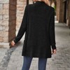 Women's Fashion Cardigan Sweater Lightweight Open Front Long Casual Jacket With Pockets - 3 of 4