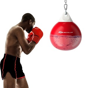 Costway 18'' 110Lbs Heavy Water Filled Punching Aqua Training Boxing Bag Home Gym Hook Black/Red/White/Blue - 1 of 4