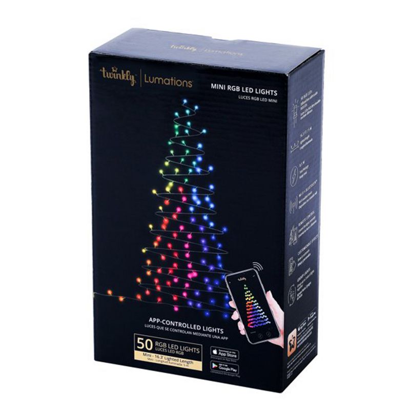 Home Heritage Luminations Christmas Holiday Party Lights, Twinkly Smart App Control for Animations, 5 of 7