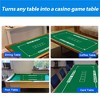 GSE 36" x 72" Portable Casino Texas Hold'em Tabletop Layout Mats, Casino Table Top Felt - 4 of 4
